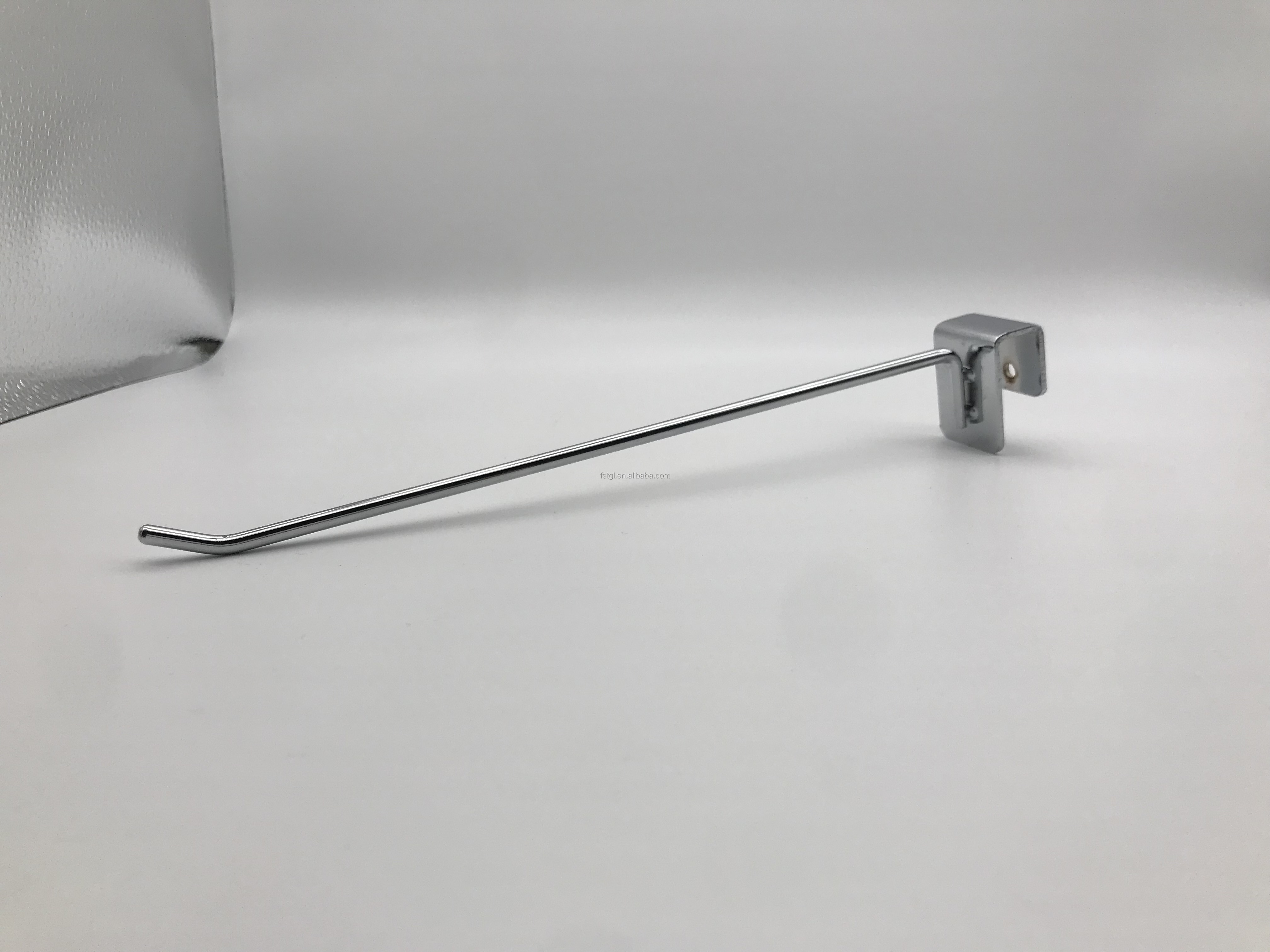 Retail display accessories supermarket Euro slatwall hook with over arm