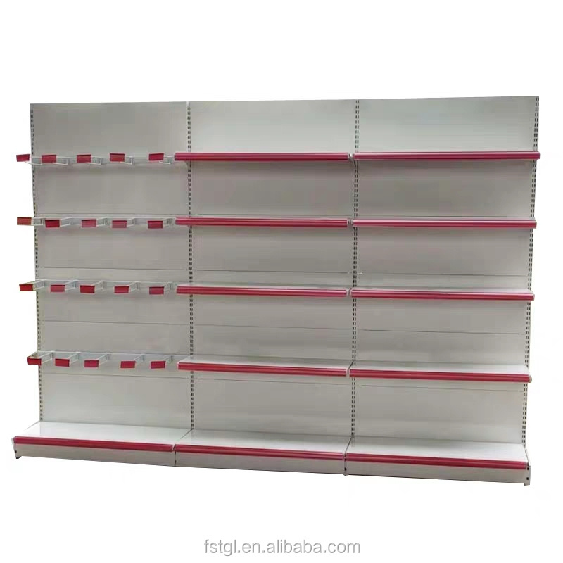 High grade liquor store display shelving metal wall mounted glass cabinet wooden wine rack  Supermarket Shelves