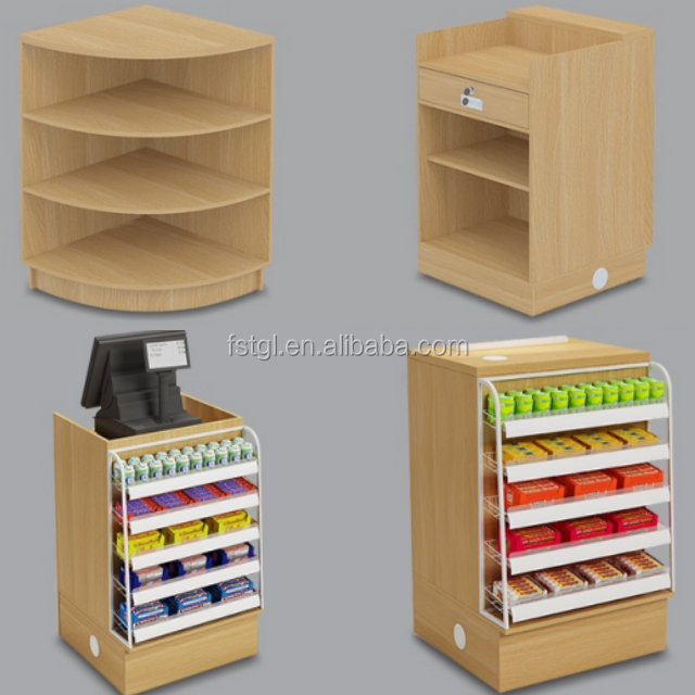 Mini mart cash desk/cash counter table design/checkout counter supermarket