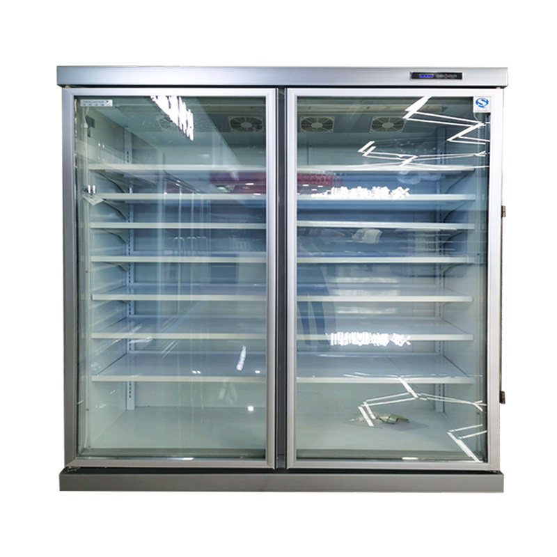 China manufacturer commercial refrigerator double temperature Supermarket commercial freezer and chiller