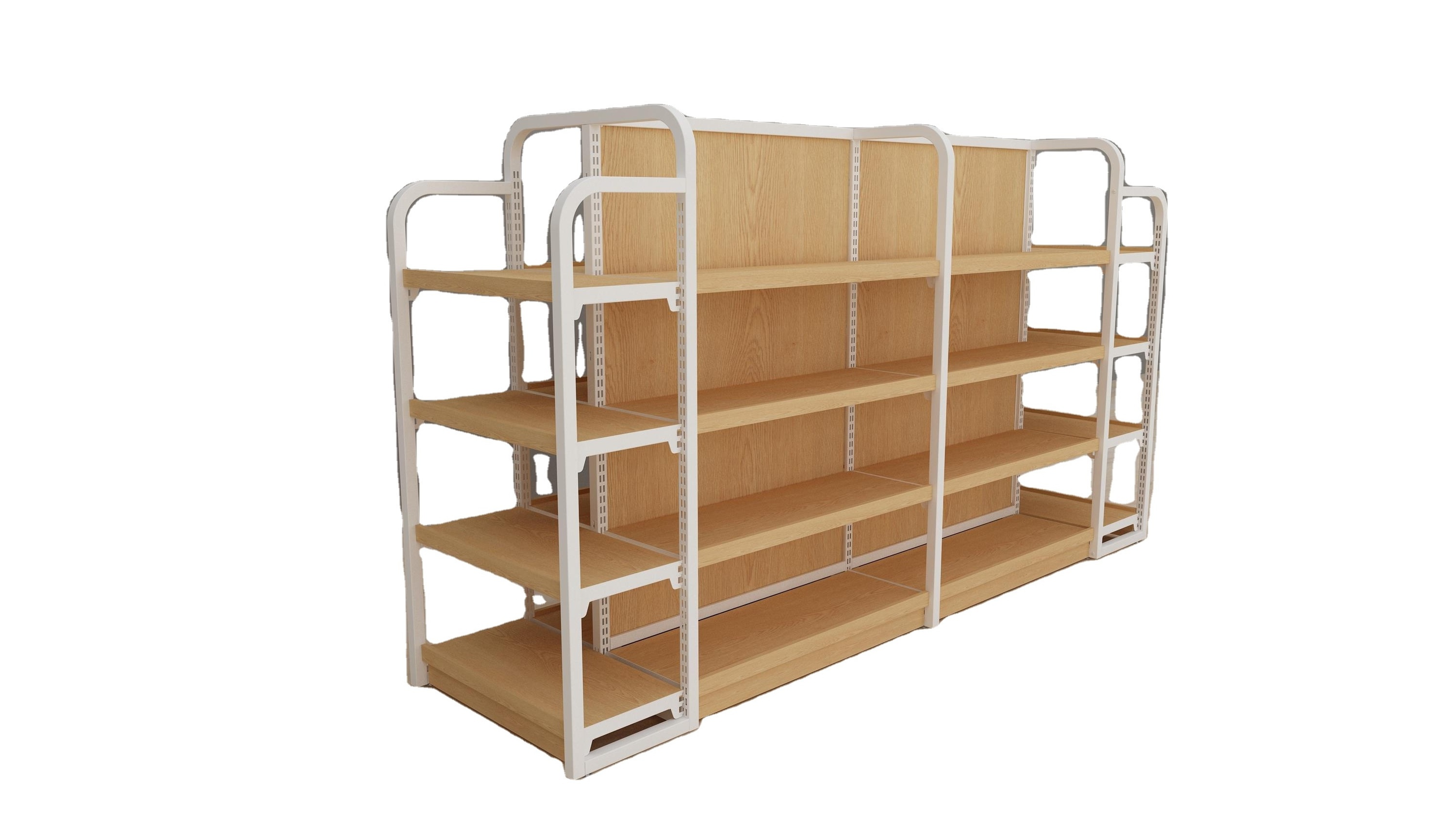 Rugged display racks for low-cost convenience store shelves and supermarkets