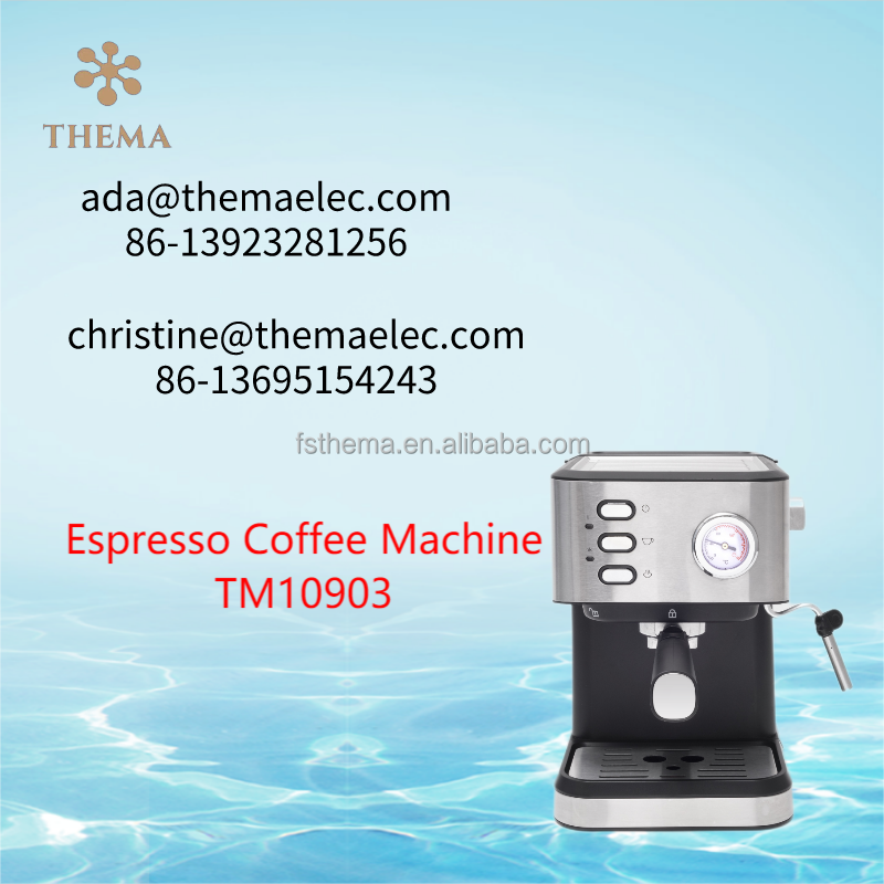 Thema CKD SKD PCB Control Pressure Meter Clock 20bar Espresso Cappuccino Coffee Maker Machine With Milk Foam Froth