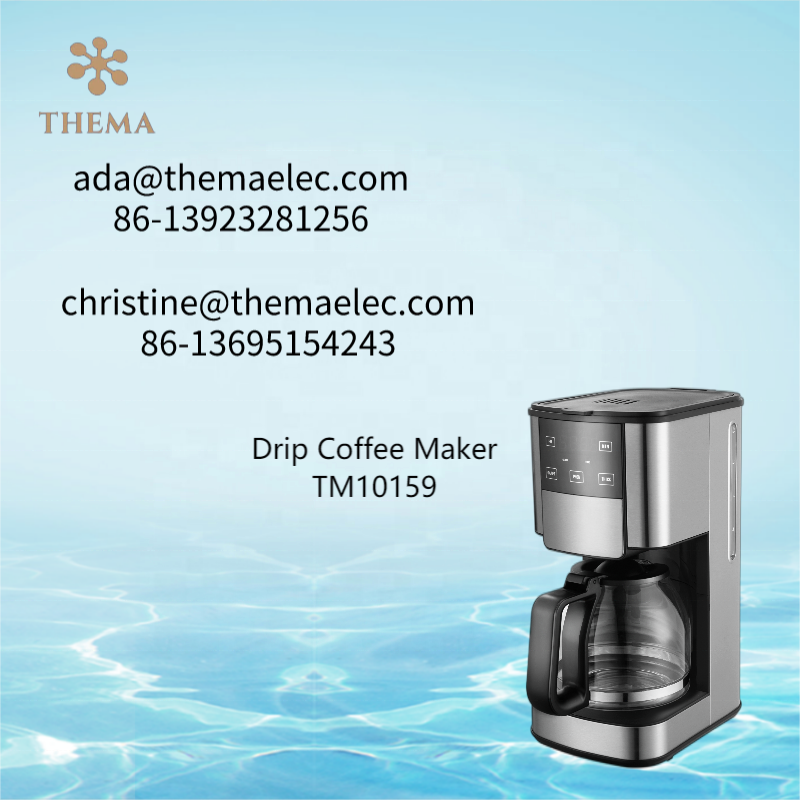 Thema CKD SKD Automatic Keep Warm Aroma Programmable 1.8L 12 Cup 15 Cup Glass Coffee Pot Touch Sensor Anti Drip Coffee Maker