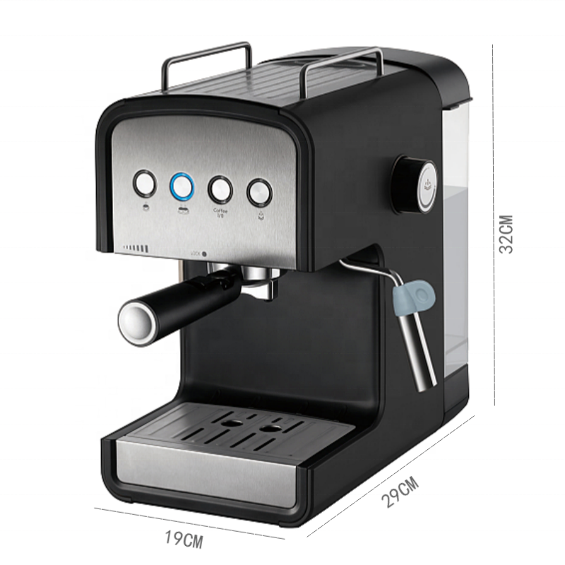 Thema Pcb Control 1.2L High Pressure 20bar Italian Pump Pod Ground Cappuccino Espresso Coffee Machine With Milk Foam Maker