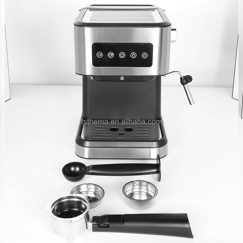 Thema CKD SKD Stainless Steel Touch Sensor Control 20bar High Pressure Espresso Coffee Maker Machine With Milk Foam Froth