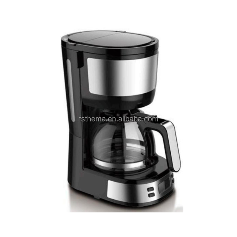 Stainless Steel 0.6L 5 Cup High Temperature Glass Jar Low Wattage Energy Save Digital Electrical  Anti Drip Coffee Maker