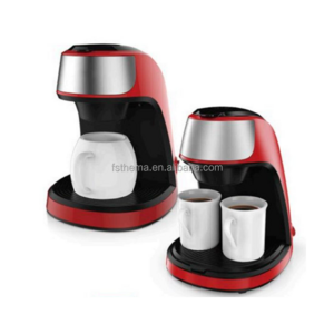 Thema CKD SKD Low Wattage Gift Electric Two Double Cup Colourful Cute Mini Small Energy Save Drip Coffee Maker