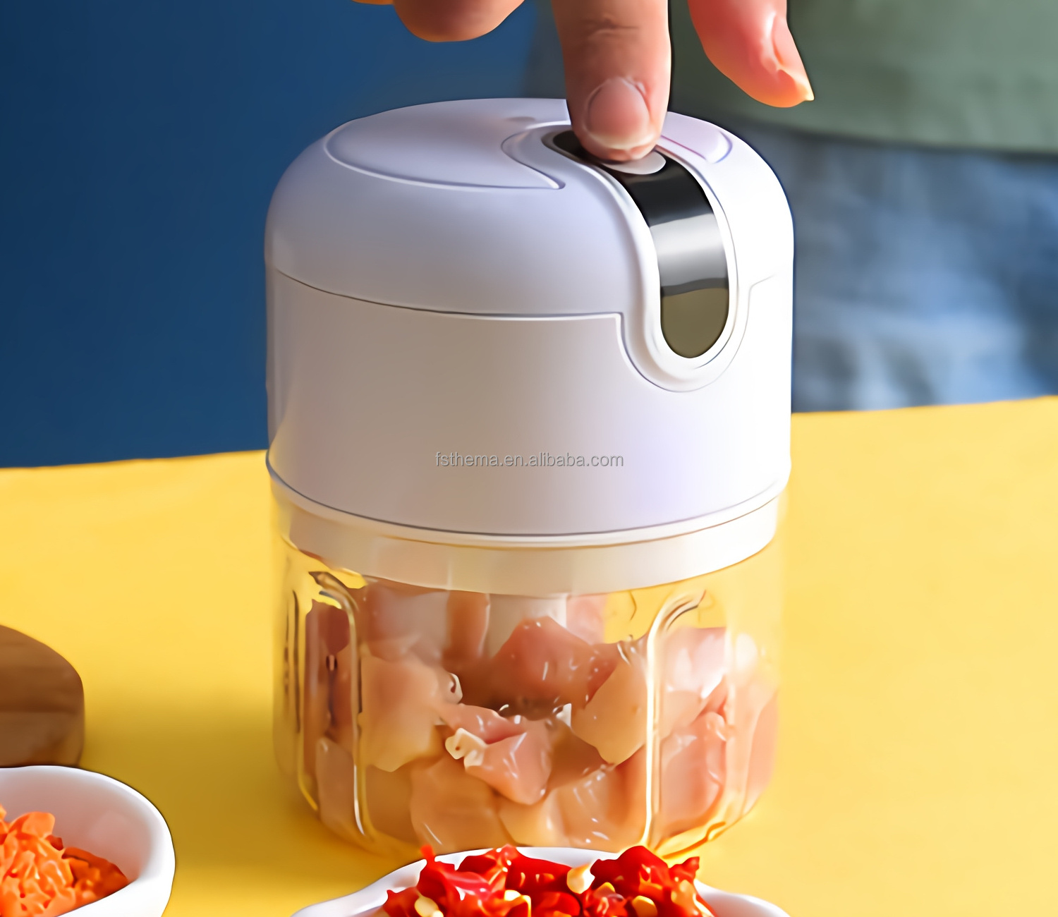 TV Shopping Portable Automatic Mini USB Charge Wireless Baby Food Meat Vegetable Blender Mixer Processor Slicer Chopper