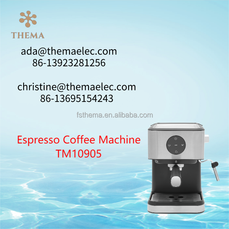 Thema Factory Direct CKD SKD Touch Sensor Control 20bar High Pressure Espresso Coffee Maker Machine With Milk Foam Froth