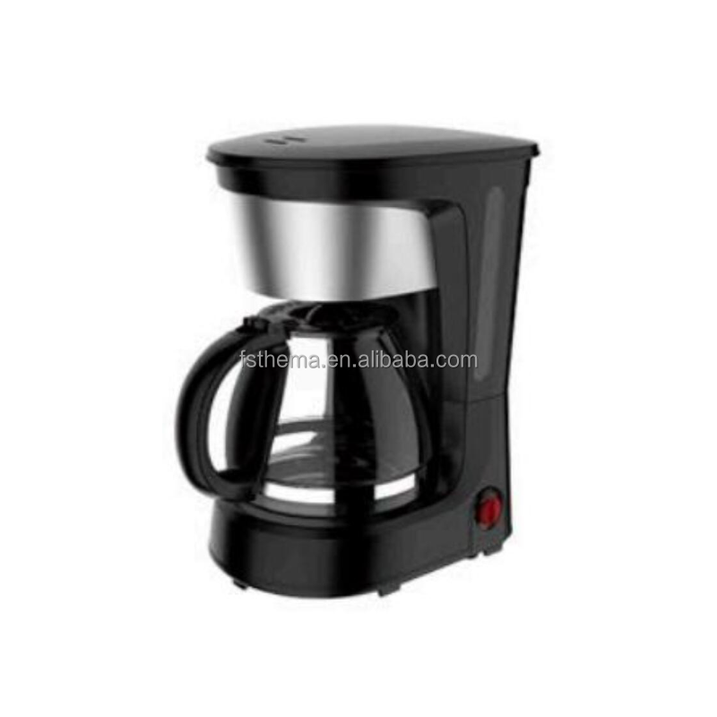 Silver Coating Electric Keep Warm 0.6L 5 Cup High Temperature Glass Jar Low Wattage Energy Save Anti Drip Coffee Maker