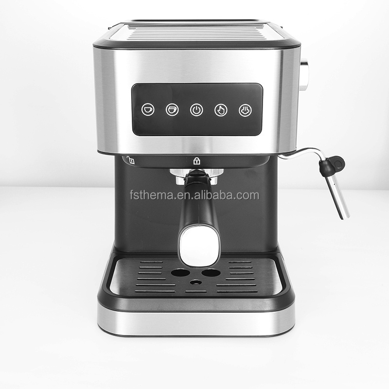 Thema CKD SKD Stainless Steel Touch Sensor Control 20bar High Pressure Espresso Coffee Maker Machine With Milk Foam Froth