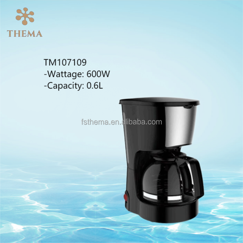 Thema CKD SKD Electric Keep Warm 0.6L 5 Cup High Temperature Glass Jar Low Wattage Energy Save Anti Drip Coffee Maker