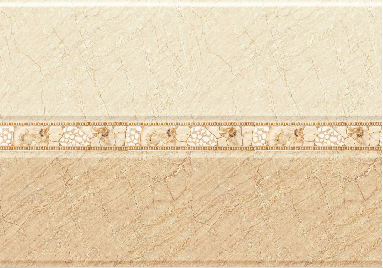 Ceramic decorative and border tiles for kitchen or bathroom