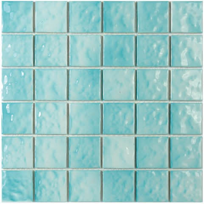 Cheap price ceramic mosaic tiles shape glass mosaic tile with competitive price for swimming pool decoration