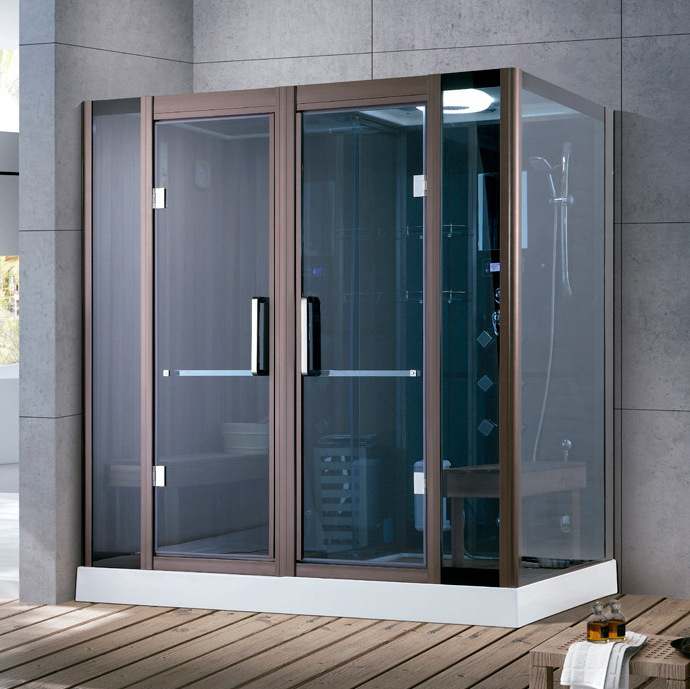 modern design combination big sector enclosed steam shower room cabin with tub tempered glass bath shower cabin