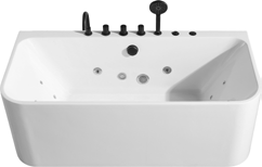 Hot Sale Bathroom rectangle acrylic bathtub Jet whirlpool tub free standing bathtub customized ceramic bathtubs