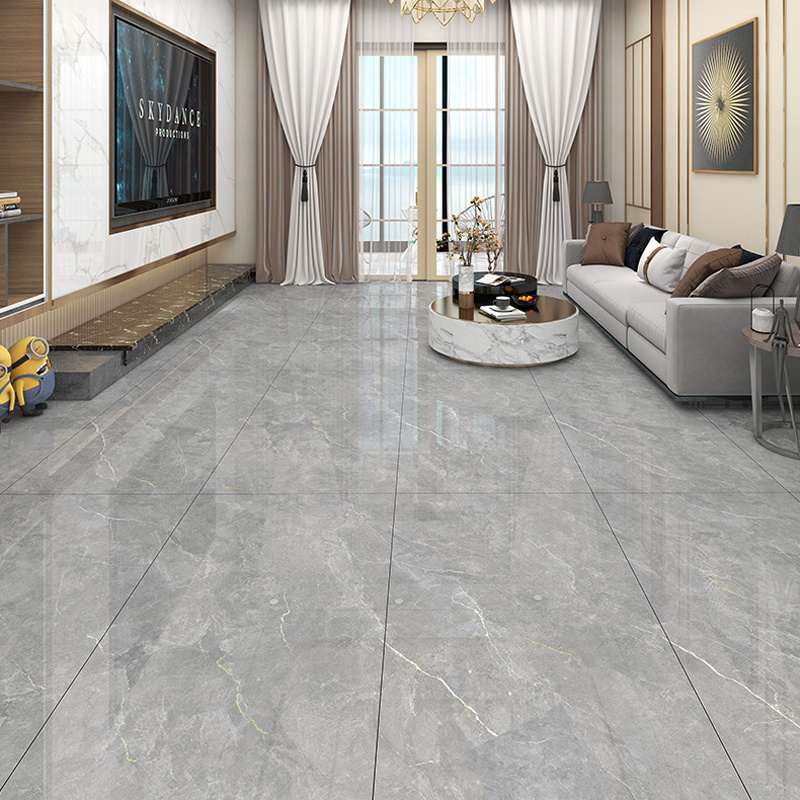 House glossy white blue gray black Foshan marble tile vitrified interior walls click and lock ceramic Carara floor marble tile