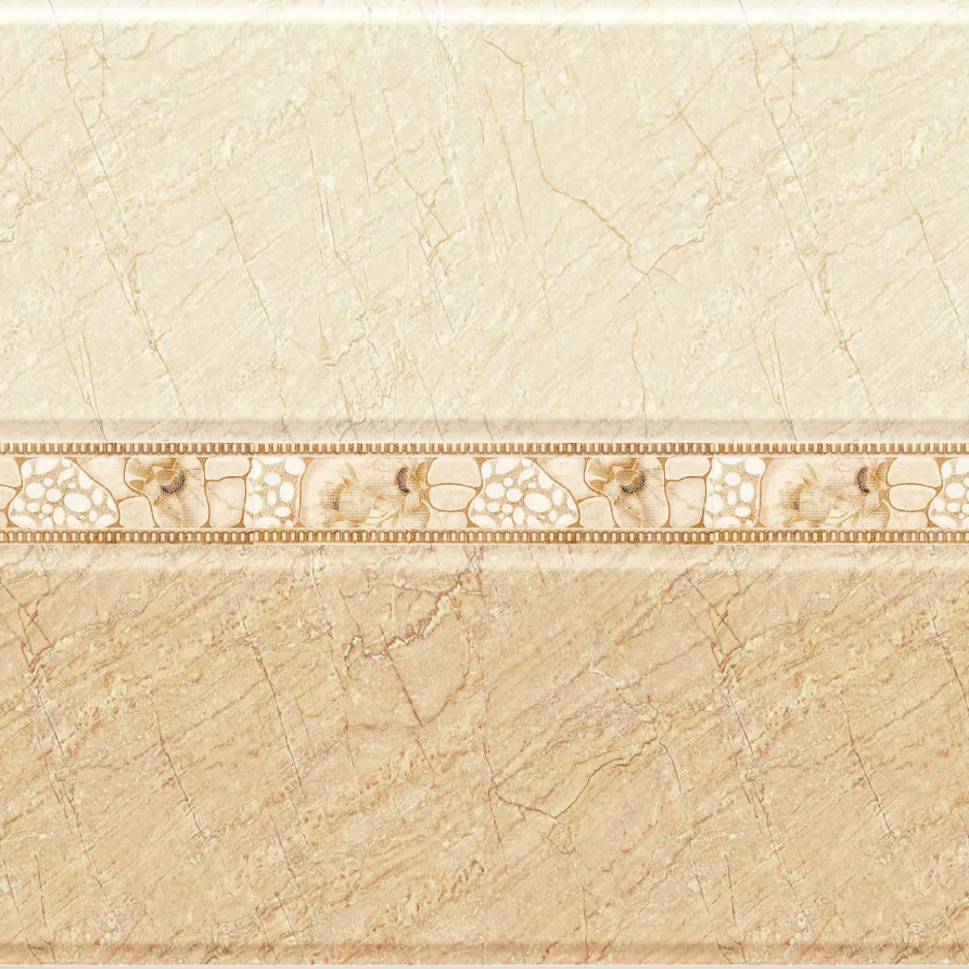 Ceramic decorative and border tiles for kitchen or bathroom