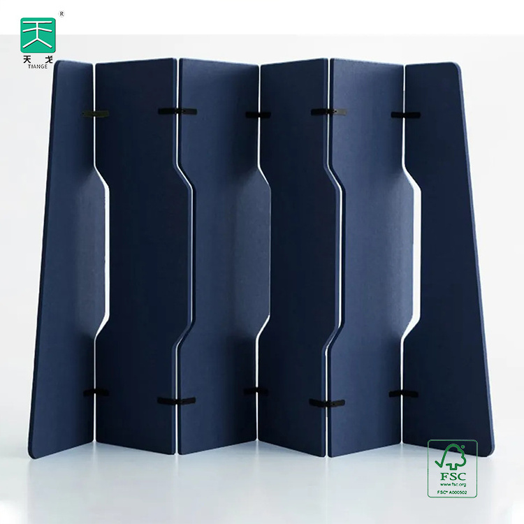 TianGe Panels Sliding Sound Proof Wall Partition Living Room Divider Folding Privacy Screen With Freestanding