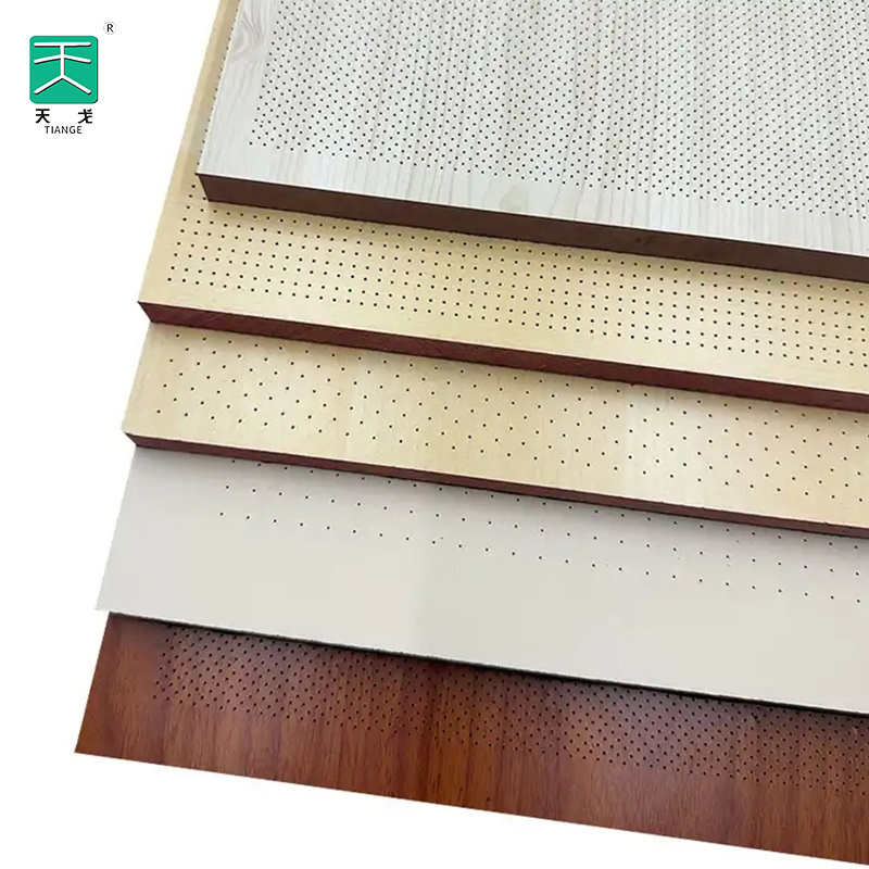 Building Project/TianGe Wall Ceiling Insulation Soundproofing Micro Perforated Whole Wood Acoustic Panel