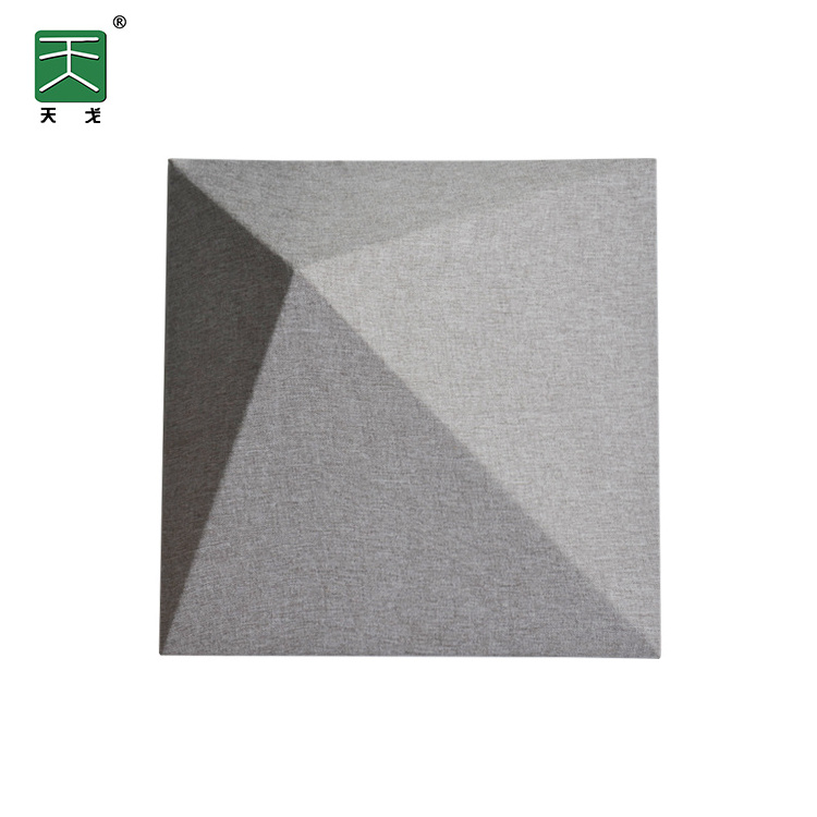 TianGe factory price sound proof polyester insulation pet felt geometric board 3d acoustic wall panel for cinema and office