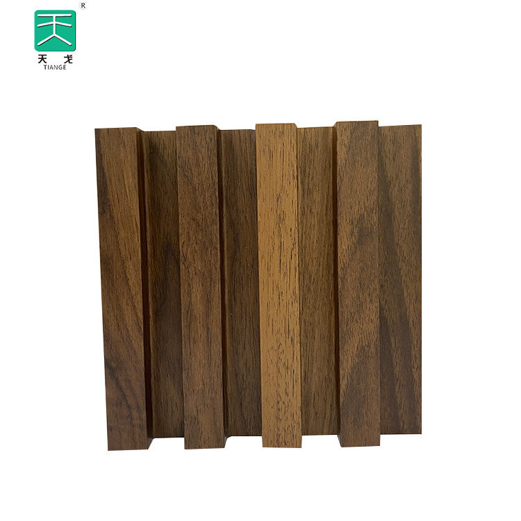 TianGe Villa Interior Diy Wooden Veneer Covered Mdf Slats Slatted Wall Panel