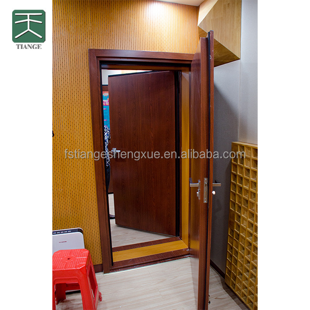 TianGe Factory 40~45dB Insulation effect interior soundproof wood and steel sound proof door for studio