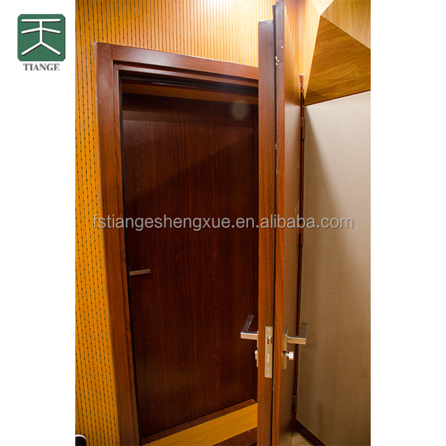 TianGe Factory 40~45dB Insulation effect interior soundproof wood and steel sound proof door for studio