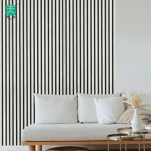 TianGe Wall Slat Akupanel White Pet Mdf Wood Sound Proofing Board Soundproof Acoustic Panels