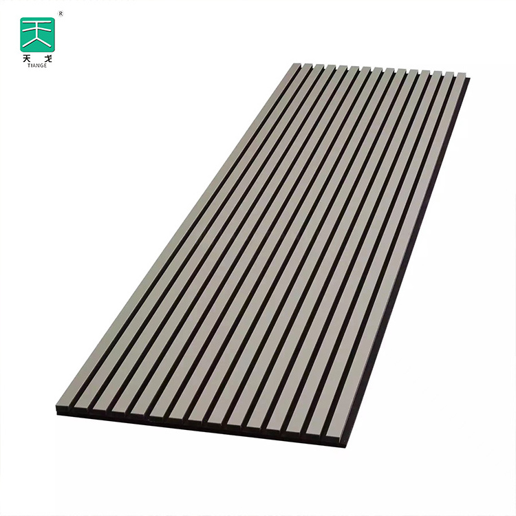 TianGe Wall Slat Akupanel White Pet Mdf Wood Sound Proofing Board Soundproof Acoustic Panels