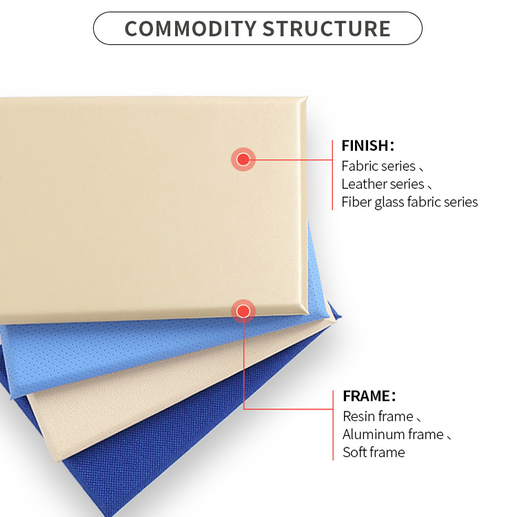 TianGe Factory fabric wrapped fiberglass wall veneers absorb noisy professional acoustic panels