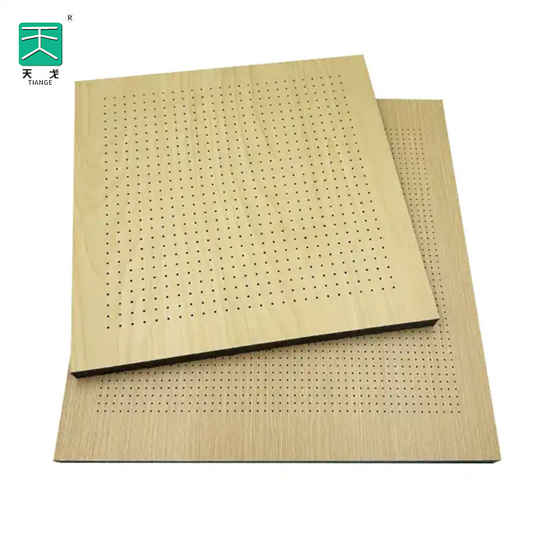 Building Project/TianGe Interior Decor 3D 270*60 Wall Micro Hole Perforated Sound Dampening Europe Warehouse Acoustic Wood Panel