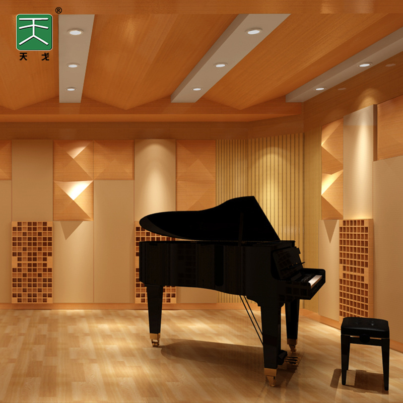 TianGe Factory recording studio Sound Diffuser QRD Wall 3d wood paneling acoustic Panels for Home Theater