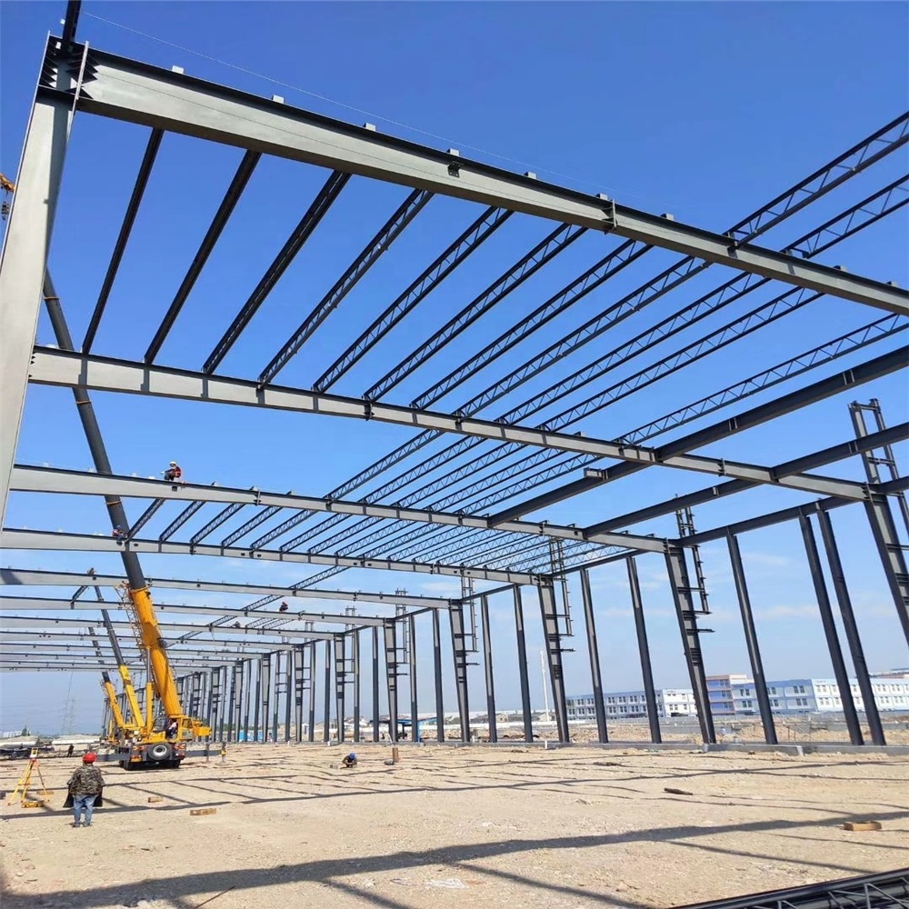 Prefabricated steel frame warehouse building beam manufacturer steel steel parking structure shed construction modular building