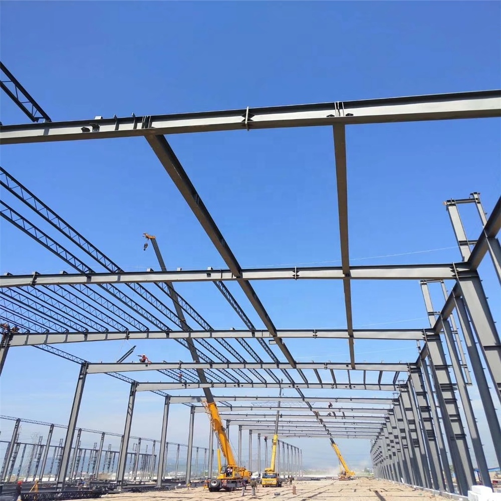 Prefabricated steel frame warehouse building beam manufacturer steel steel parking structure shed construction modular building