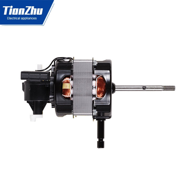 Tianzhu Factory's High Quality Black Aluminum Table Fan Motor Long Lifetime AC 220V Electrophoresis Casing Electric Fan Parts