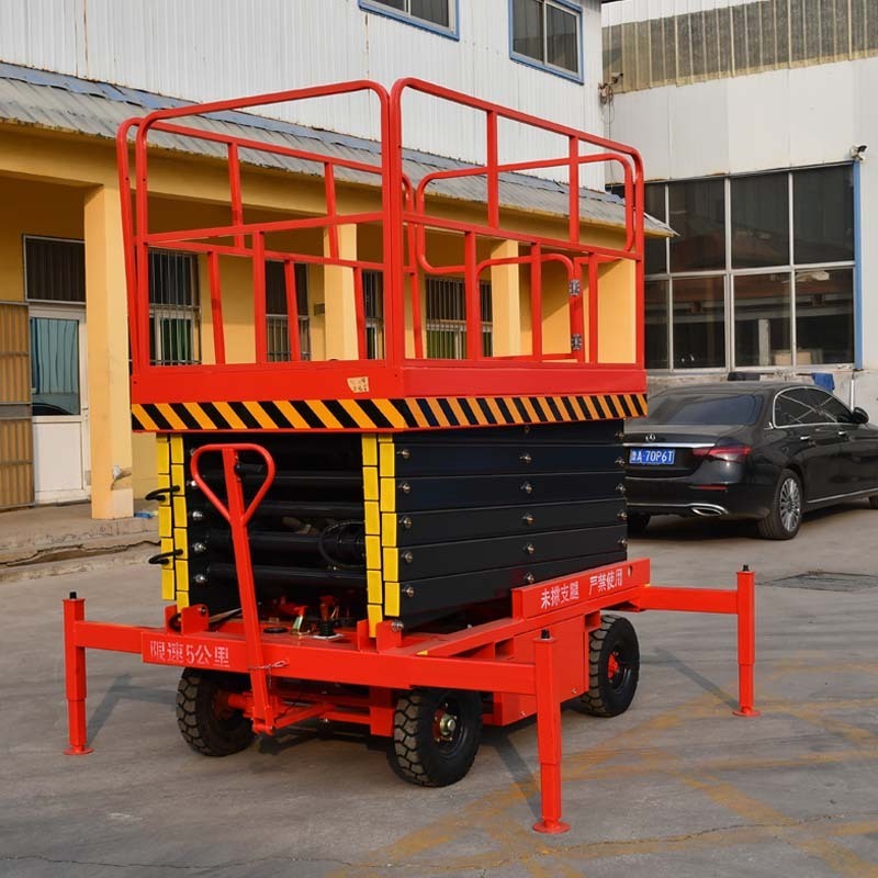 FASITE Hydraulic 4-18m Electric Scaffolding Man Lift Mobile Scissor lift Portable Aerial Work Platform for Sale