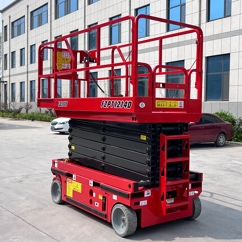 Self-Propelled Manlift 6m 8m 12m 14 M 16 M High Platform Hydraulic Electric Lifting Scaffold Scissor Lift