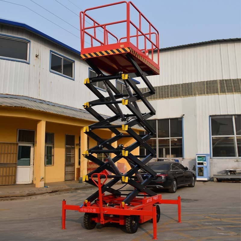 FASITE Hydraulic 4-18m Electric Scaffolding Man Lift Mobile Scissor lift Portable Aerial Work Platform for Sale