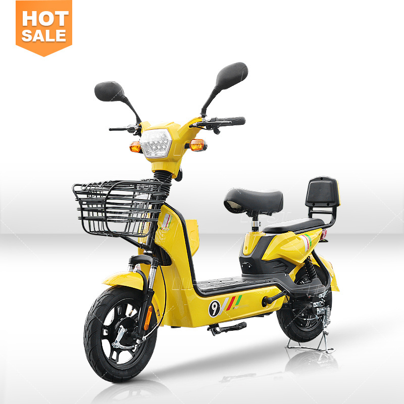 2 wheel cheap new 350w 500w 48v electric moped bike with pedals electrica ebike scooter electric bike bicycle