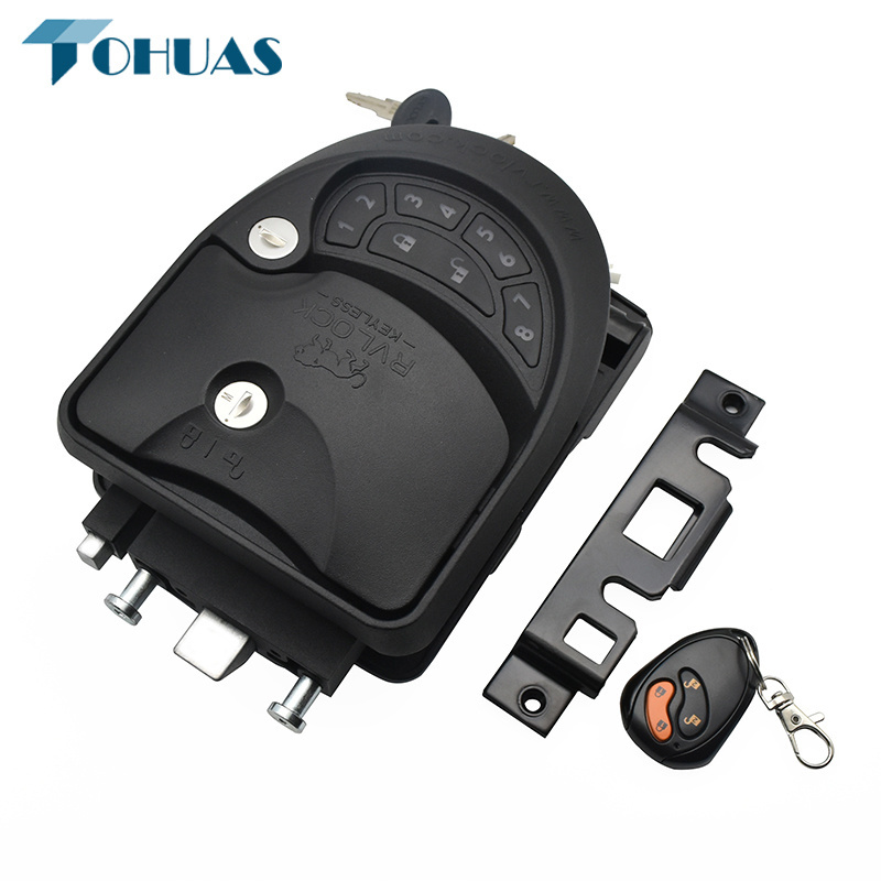 XK159 Keyless Password Car Door Digital Lock RV LOCK KEYLESS ENTRY DOOR HANDLE FOR CLASS C/A WITH KEYPAD