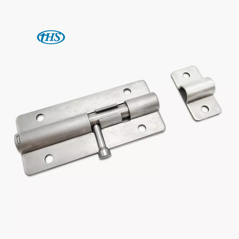 XK1004-125 Barrel Bolt Door Latch Hardware for Home Gate Safety Door Bolt Latch Lock 5 Inch Modern Stock Hinge Stainless Steel