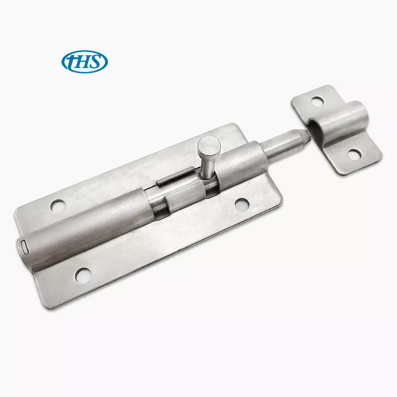 XK1004-125 Barrel Bolt Door Latch Hardware for Home Gate Safety Door Bolt Latch Lock 5 Inch Modern Stock Hinge Stainless Steel