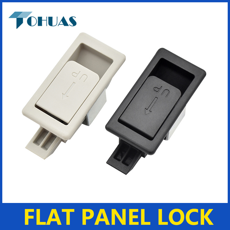 XK111 Small Panel Lock Plane Fastener Hidden Hidden Latch Lock Pull Open Equipment Door Lock Industrial Cabinet Buckle Plastic