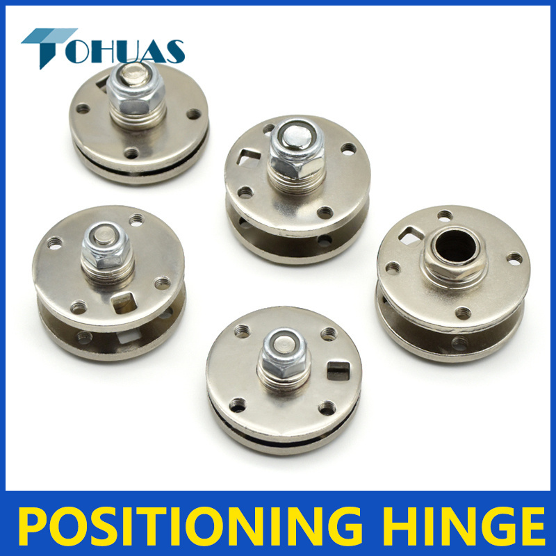 XK543 Furniture Rotating Hinge 360 Degree Shaft Damping Hinge Adjustable Torque Hinge Stock Carbon Steel Nickel Plating Modern