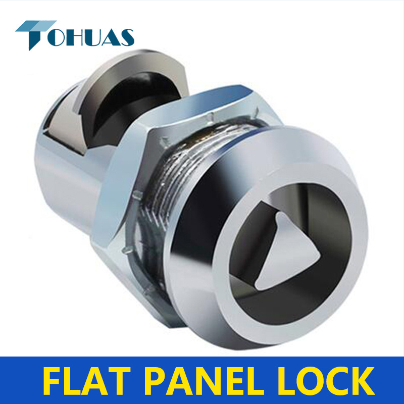 XK223 Type Press shockproof zinc alloy triangle lock Communication distribution box cam lock electrical cabinet cylindrical lock