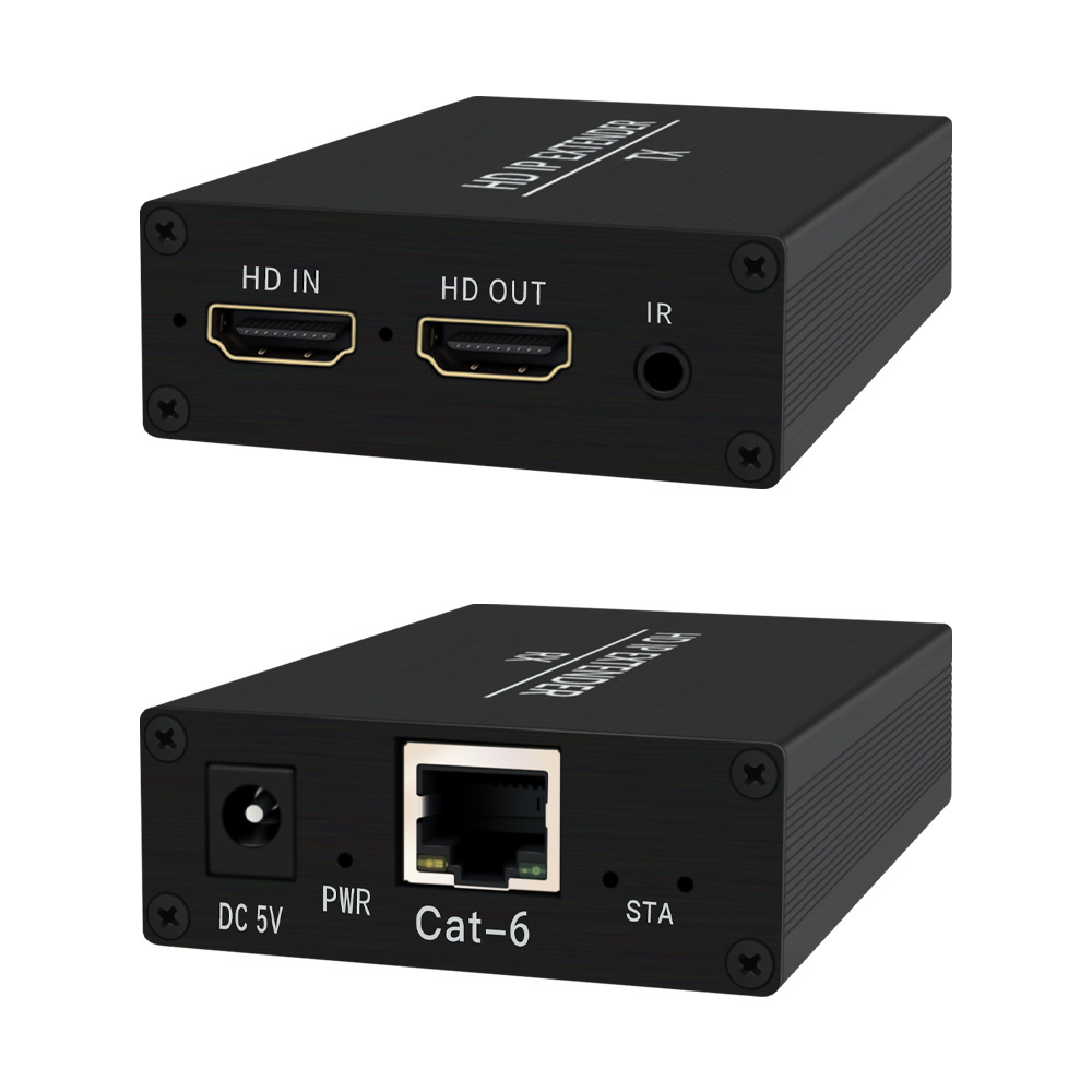 HDMI 200m extender can pass the IP switch one to more with infrared extension function for high bandwidth and high clarity