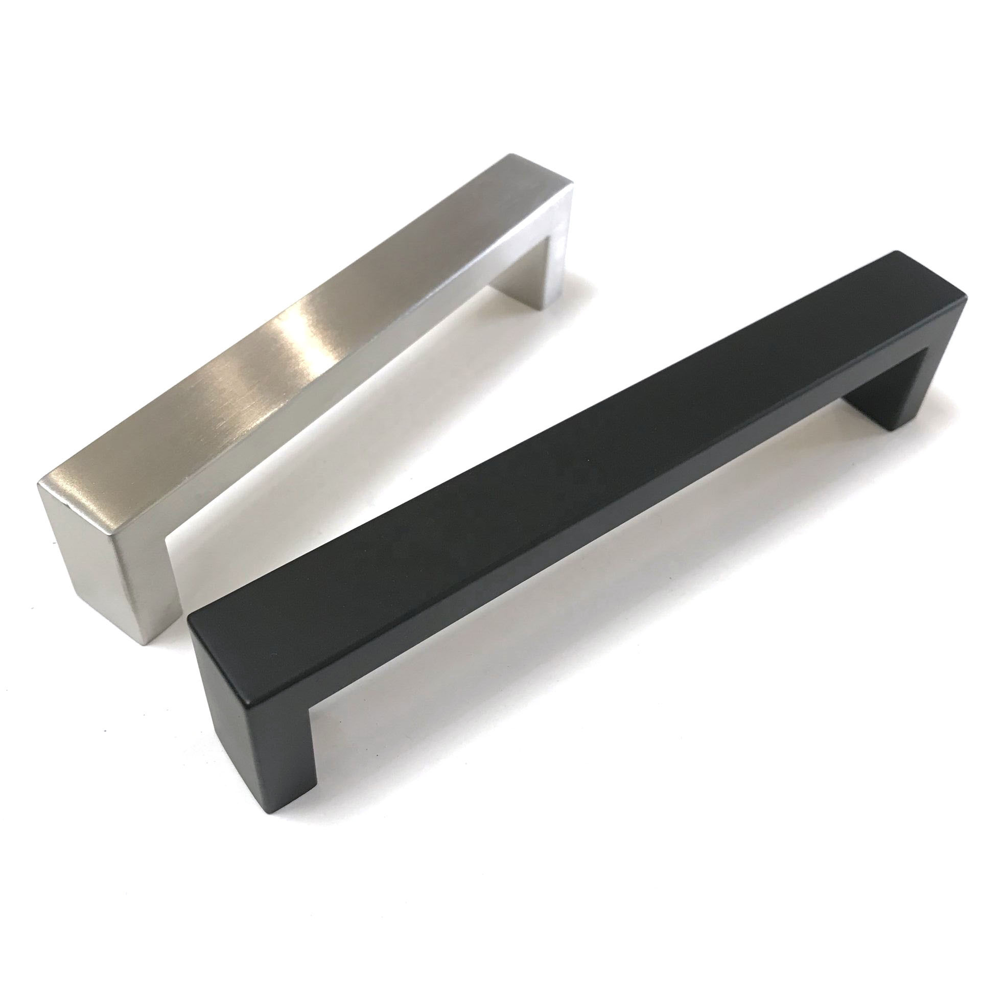 Handle Cabinet Drawer Brushed Satin Nickel Kitchen Cupboard Pull Handle Black Stainless Steel  10x20mm Square handles and knobs