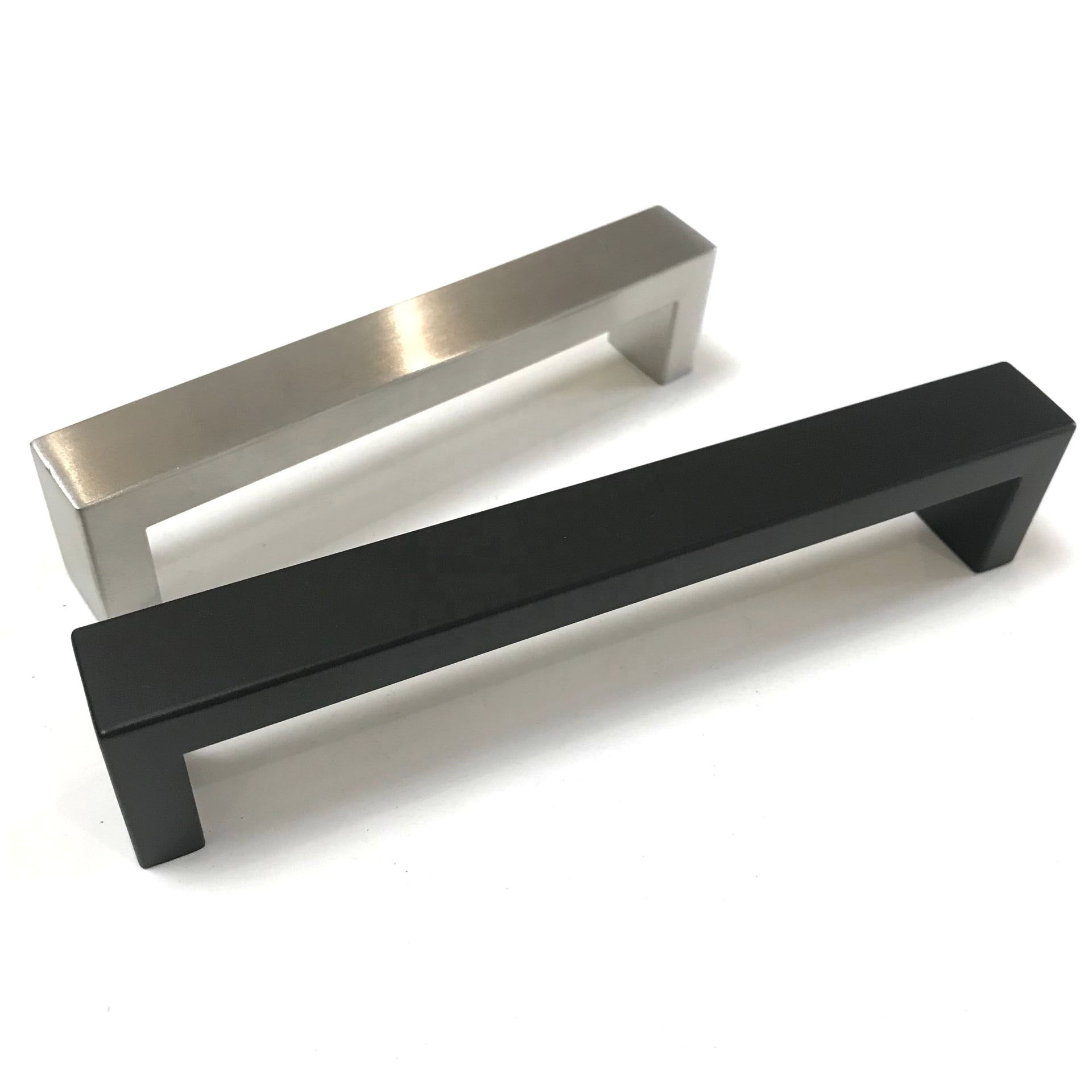 Handle Cabinet Drawer Brushed Satin Nickel Kitchen Cupboard Pull Handle Black Stainless Steel  10x20mm Square handles and knobs