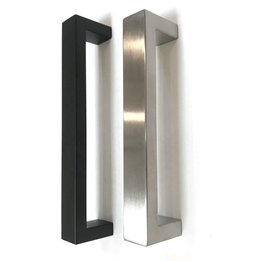 Handle Cabinet Drawer Brushed Satin Nickel Kitchen Cupboard Pull Handle Black Stainless Steel  10x20mm Square handles and knobs